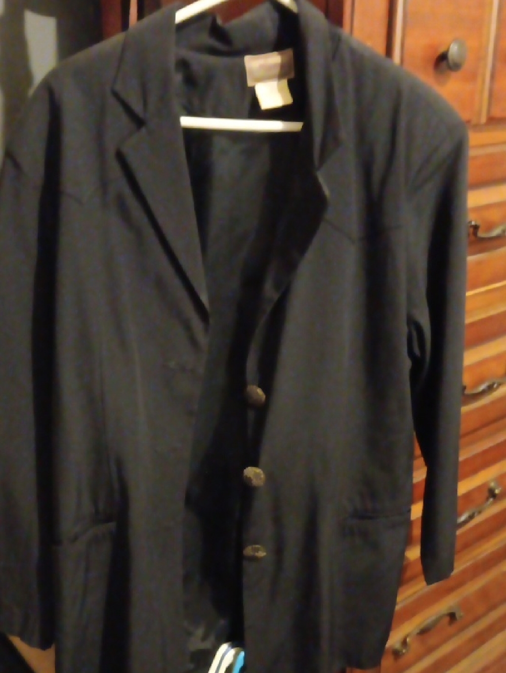 Roper Black Women's Blazer with Gold Buttons
